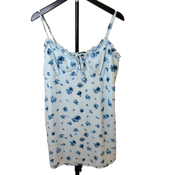 Wild Fable Dresses & Skirts - Women's Wild Fable White Blue Floral Cottagecore Spring Mini Dress L